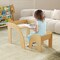 Plywood Kids Table and Chair Set with Spacious Safe Design and Ergonomic Seat